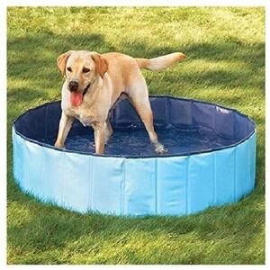 Outdoor Dog Pool Foldable Swimming Cat Bath Tub 50" Heavy Duty For Med/LARGE Pet